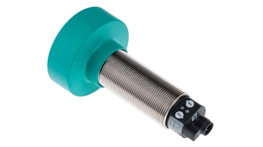UC6000-30GM70-2E2R2-V15, Pepperl + Fuchs Ultrasonic Barrel-Style Proximity Sensor, M30 x 1.5, 350 → 6000 mm Detection, PNP Output, 12 – Mode