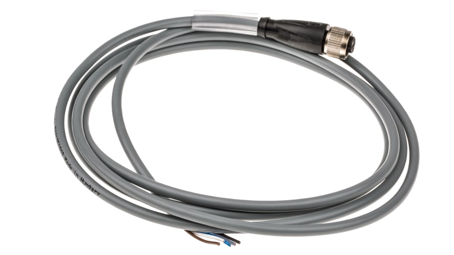 V15-G-2M-PVC, Pepperl + Fuchs Straight Female 5 way M12 to 5 way Unterminated Sensor Actuator Cable, 2m – Model: V15-G-2M-PVC