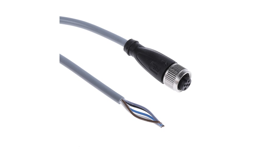 V15-G-10M-PVC, Pepperl + Fuchs Straight Female 5 way M12 to 5 way Unterminated Sensor Actuator Cable, 10m – Model: V15-G-10M-PVC