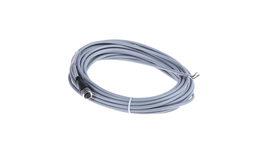 V15-G-10M-PVC, Pepperl + Fuchs Straight Female 5 way M12 to 5 way Unterminated Sensor Actuator Cable, 10m – Model: V15-G-10M-PVC