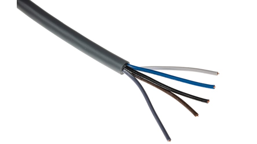 V15-W-5M-PVC, Pepperl + Fuchs Right Angle Female 5 way M12 to 5 way Unterminated Sensor Actuator Cable, 5m – Model: V15-W-5M-PVC