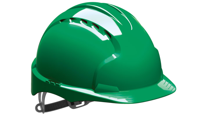JSP EVO3 Green Safety Helmet , Adjustable, Ventilated – Model: AJF160-000-300