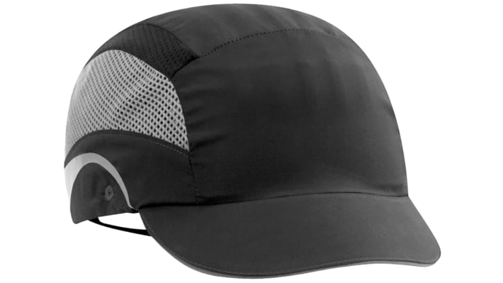 JSP Black Micro Bump Cap, HDPE Protective Material – Model: AAF000-001-100