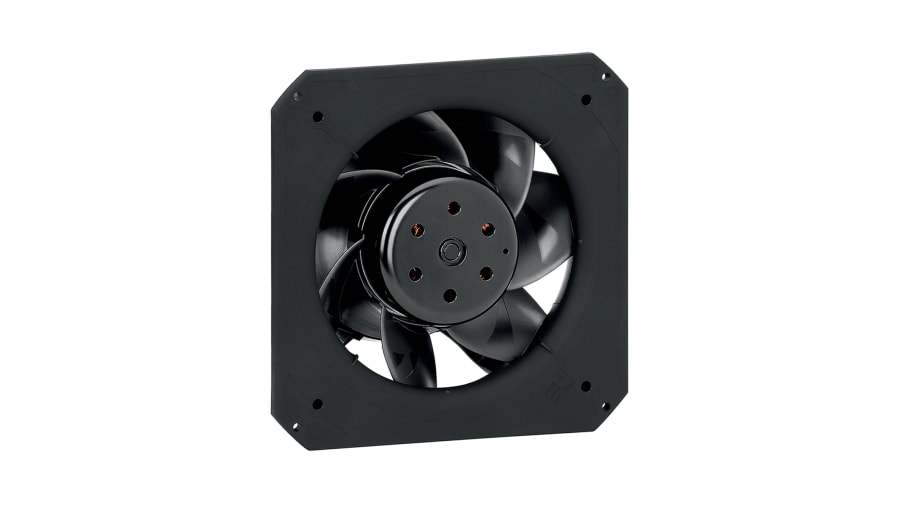 ebm-papst Axial Fan, 48 V dc, DC Operation, 1475m³/h, 275W, 5.8A Max, IP44, 225 x 225 x 89mm – Model: K3G200-BD64-04