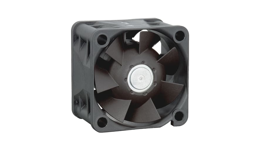 ebm-papst 420 J Series Axial Fan, 24 V dc, DC Operation, 38m³/h, 6.9W, IP54, 40 x 40 x 28mm – Model: 424J/2HU