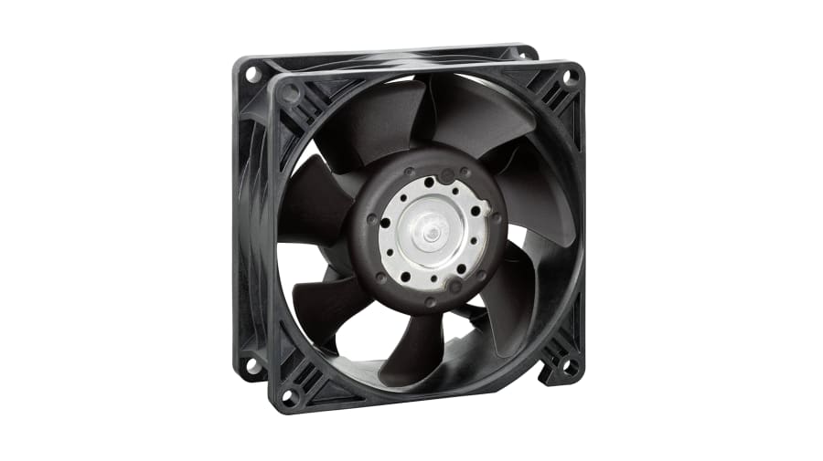 ebm-papst 3250 J - S-Panther Series Axial Fan, 48 V dc, DC Operation, 270m³/h, 33.6W, IP68, 92 x 92 x 38mm – Model: 3258J/2H3PU
