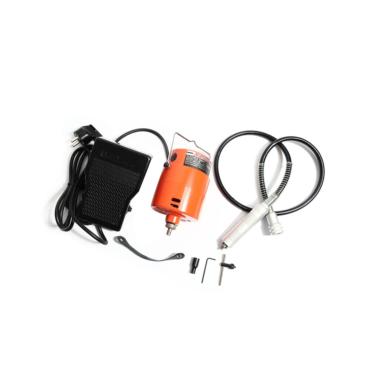 AGP เครื่องเจียรสายอ่อน ขนาดหัวจับ 3 มม. (1/8 นิ้ว) กำลังไฟ 550 วัตต์ รุ่น LY128 ความเร็วรอบ 0-16,000 รอบ/นาที (เอจีพี)