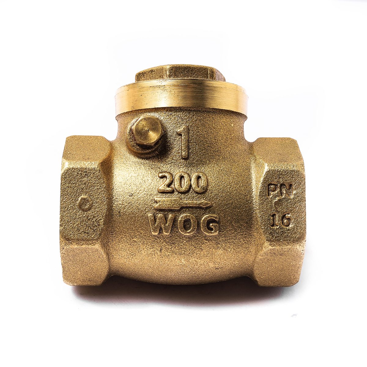 ANA เช็ควาล์วสวิง ขนาด 1 นิ้ว รุ่น 111 รูน้ำเต็ม ลิ้นยาง NBR กันรั่วซึม 2 เท่า (เอน่า)