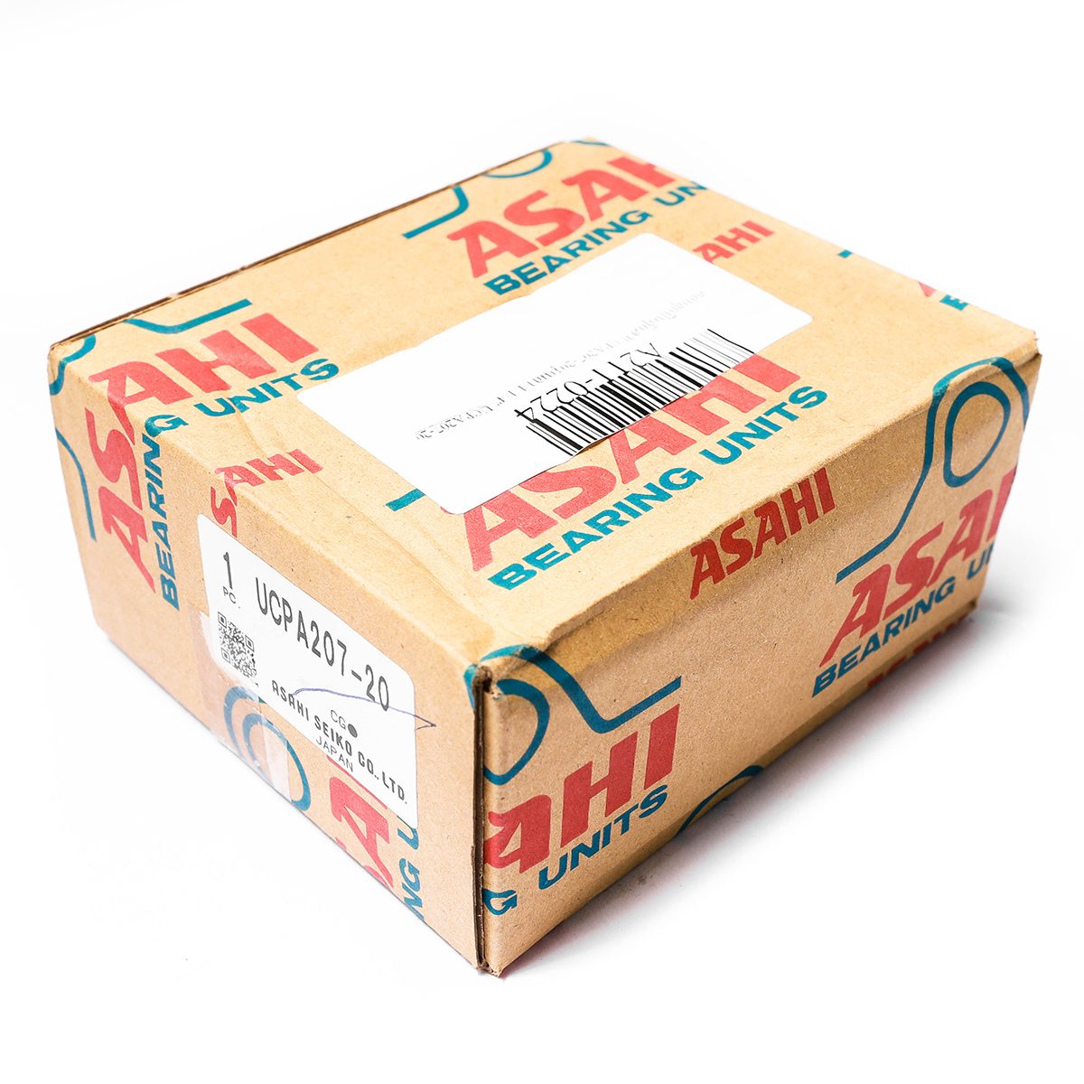 ตลับลูกปืนตุ๊กตา อาซาฮี (ASAHI) ทรงตัว U คว่ำหมอนบล็อกแบริ่ง รุ่น UCPA207-20 รูเพลา 1.1/4 นิ้ว ( 1นิ้ว 2หุน)