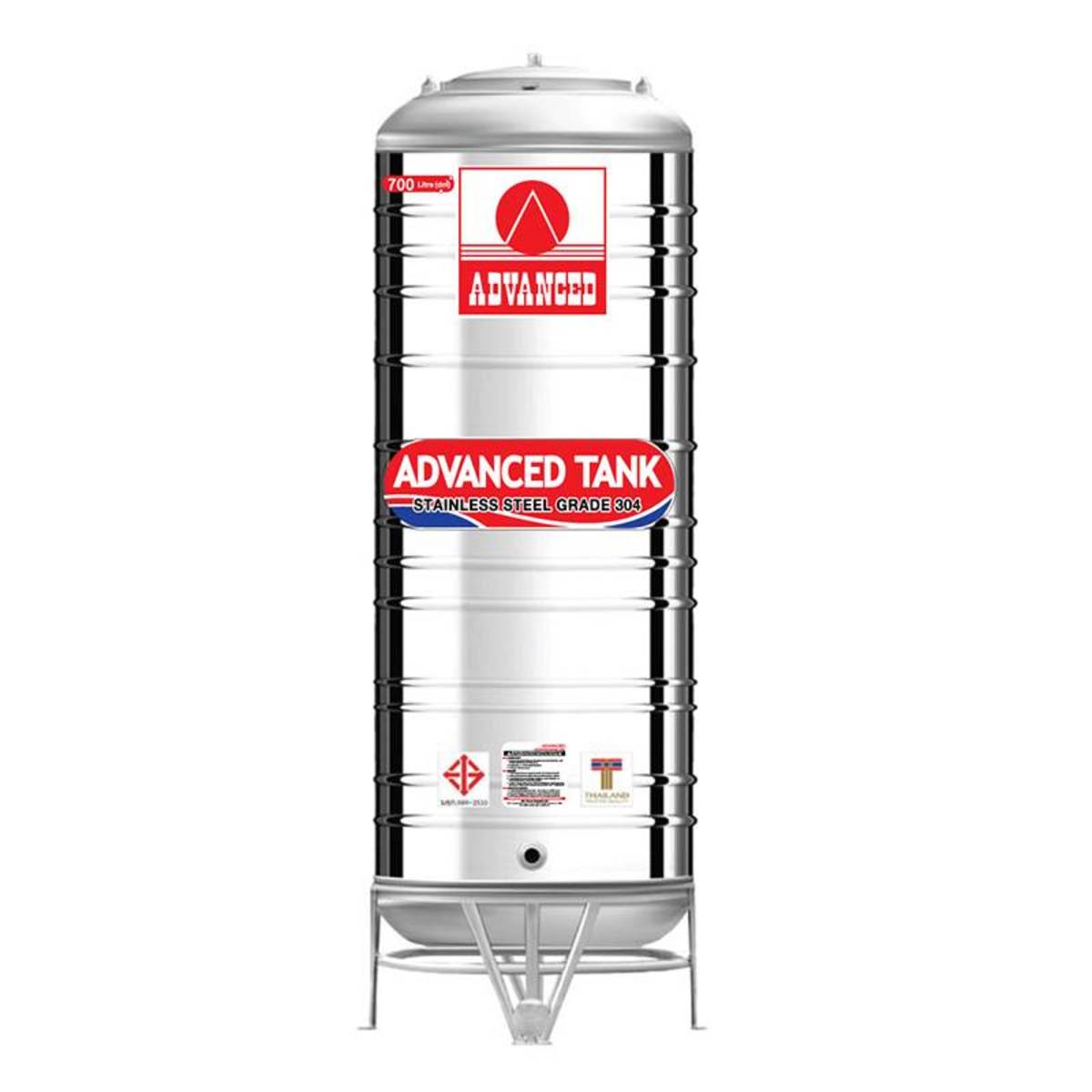 AV-700 ถังเก็บน้ำสแตนเลส 700L+ขา มอก