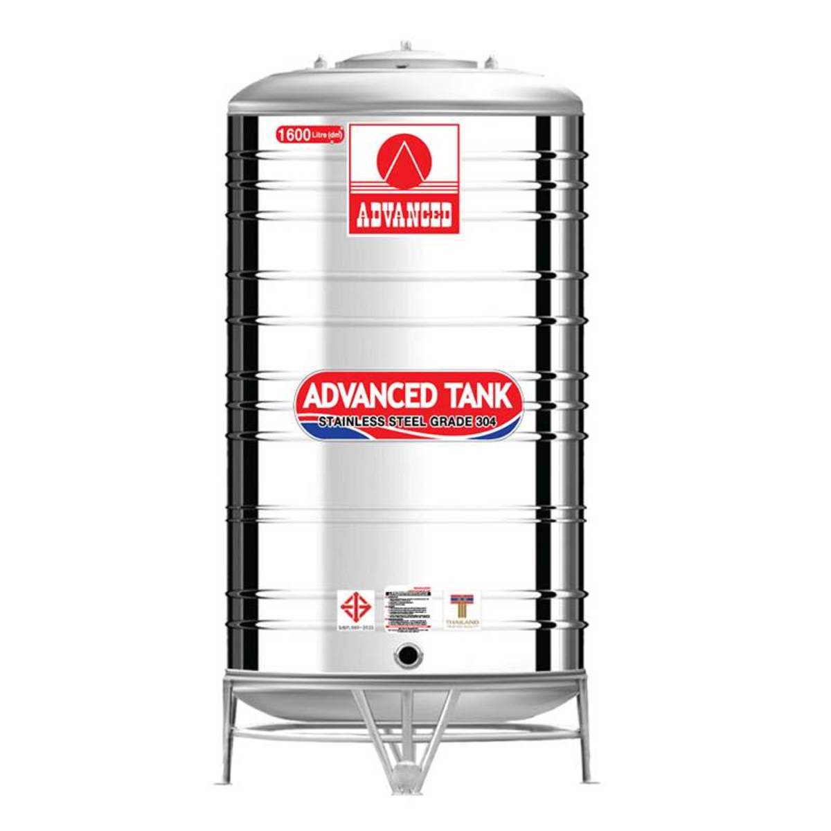 AV-1600 ถังเก็บน้ำสแตนเลส 1600L+ขา มอก