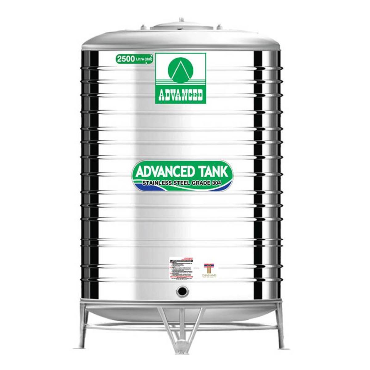 AR-2500 ถังเก็บน้ำสแตนเลส 2500L+ขา ECO
