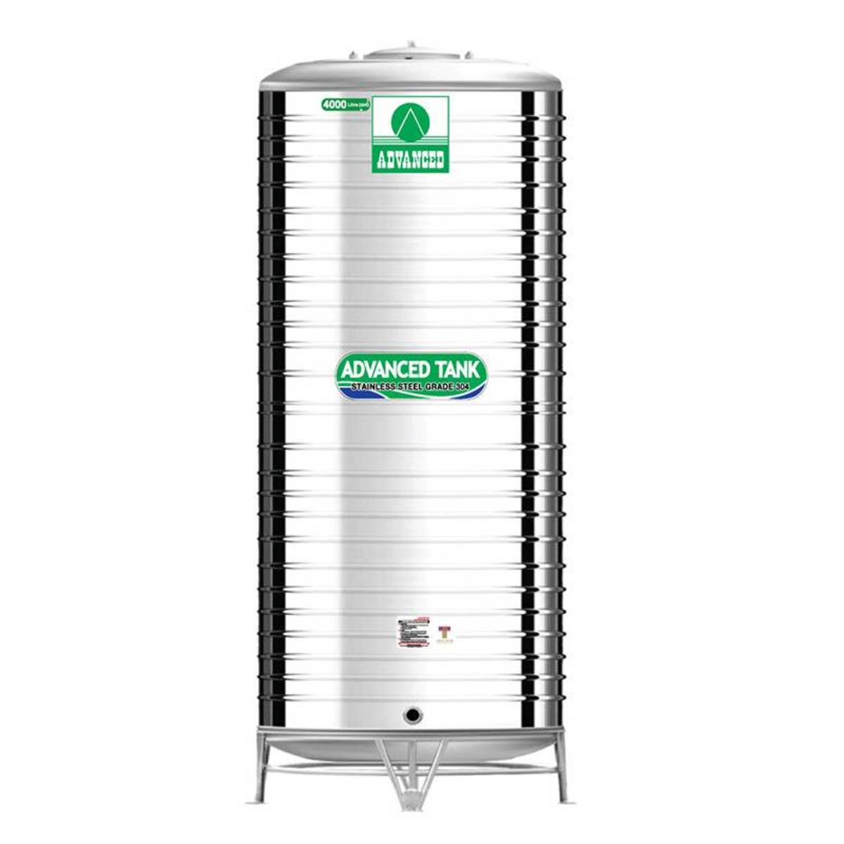 AR-4000 ถังเก็บน้ำสแตนเลส 4000L+ขา ECO
