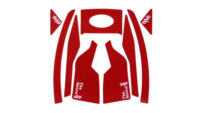 Reflective Material with Glass Bead Reflective Film Red Hard Hat Sticker