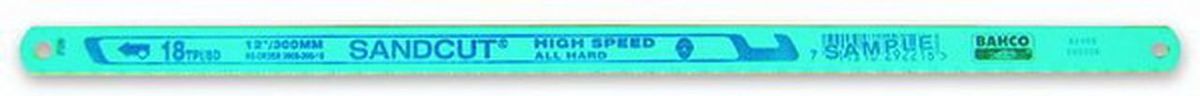 BAHCO ใบเลื่อยมือ 12 นิ้ว 24 ฟัน รุ่น SANDCUT เหล็ก High Speed Steel ตัดเหล็กได้อย่างเฉียบคม รวดเร็ว เลื่อยวัสดุได้หลายประเภท บรรจุ 100 ใบ/ก