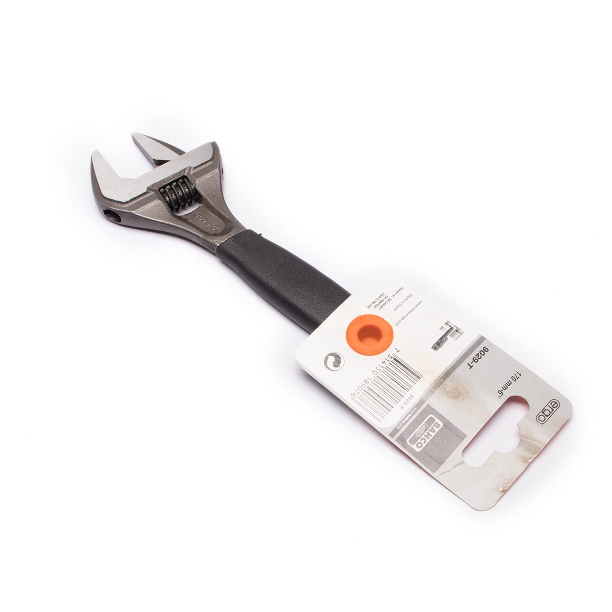 9029-T ประแจเลื่อนด้ามยาง6" ปากบาง32MM