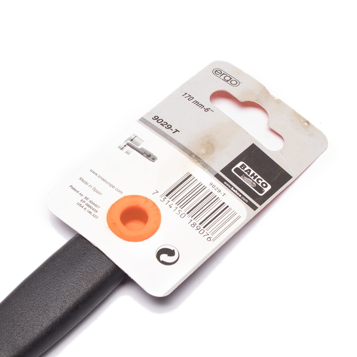 9029-T ประแจเลื่อนด้ามยาง6" ปากบาง32MM