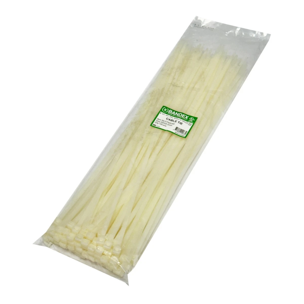 CT-550-8Cเคเบิ้ลไทร์21"ขาว(100เส้น/PACK)