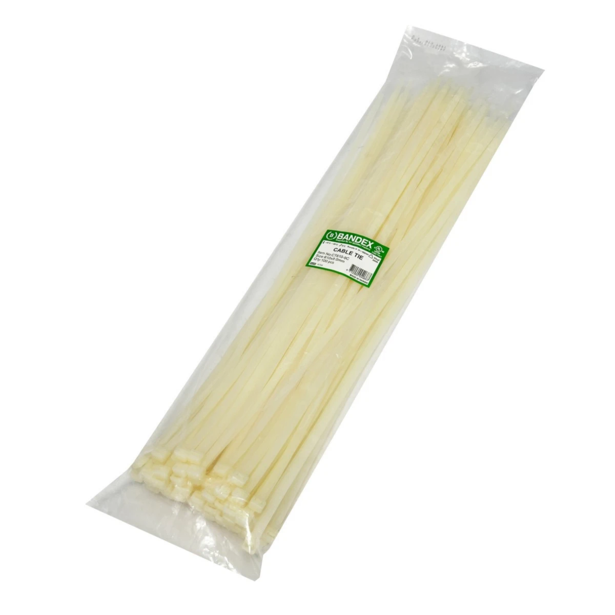 CT-610-9Cเคเบิ้ลไทร์24"ขาว(100เส้น/PACK)