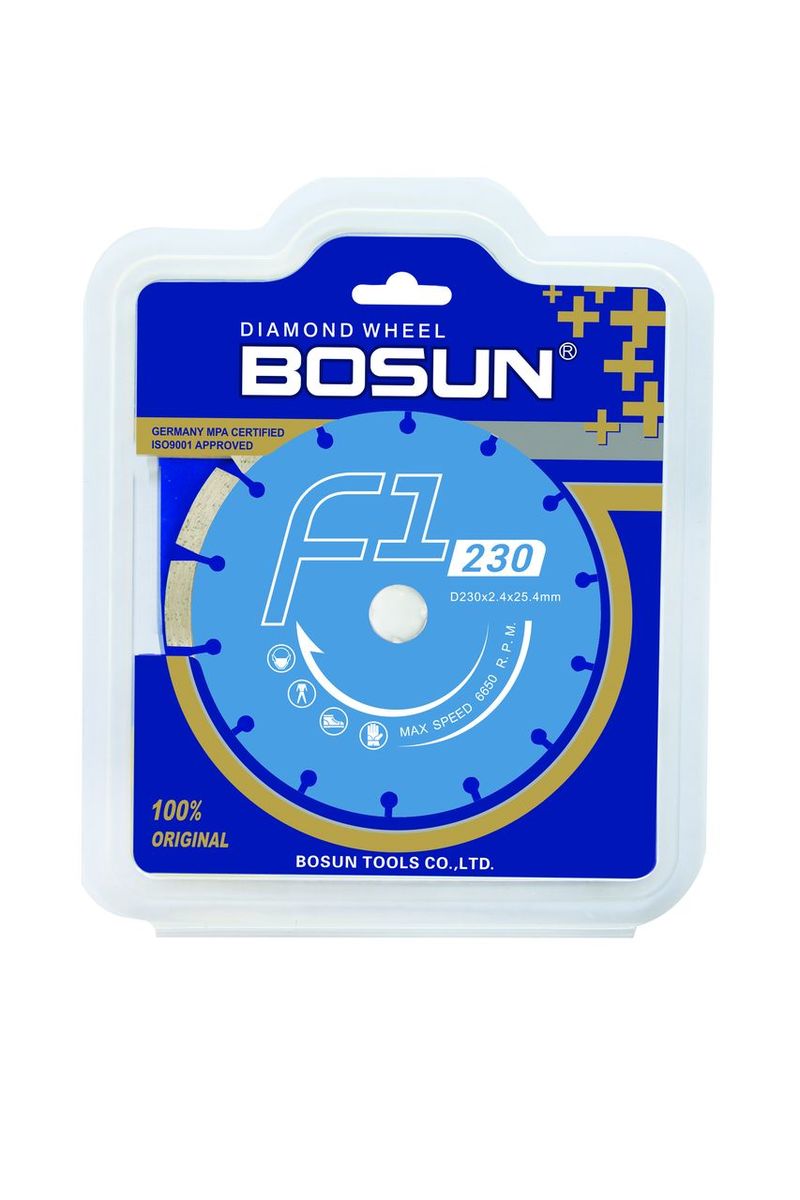 ใบตัดเพชร9"F1GP-230/แห้ง/ทั่วไป(น้ำเงิน)