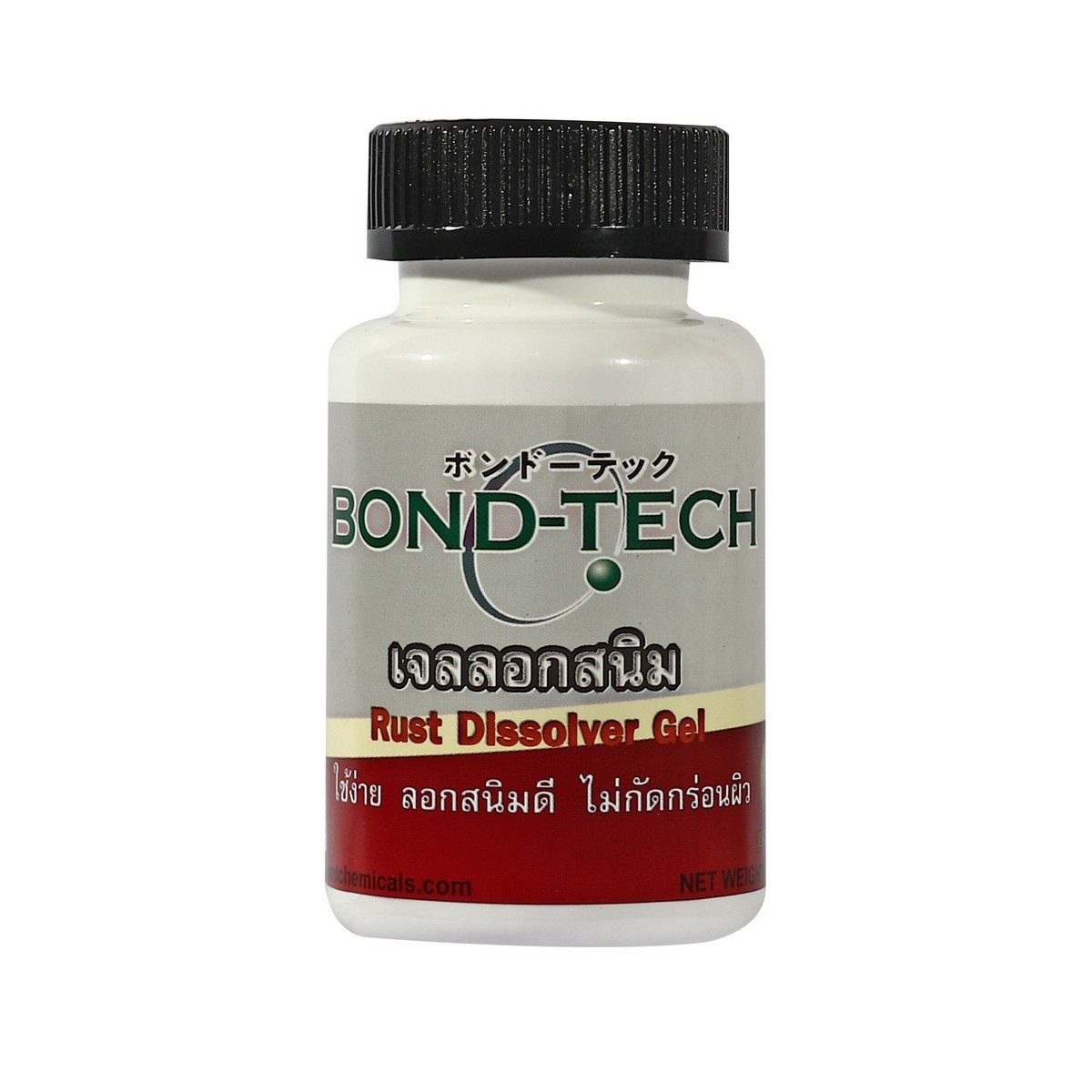 BOND-TECH เจลลอกสนิม ขนาด 140 กรัม สีชมพู รุ่น BT-225 ใช้งานง่าย มีประสิทธิภาพในการละลายสนิมโดยไม่กัดกร่อนผิว ทำให้พื้นผิววัสดุโลหะมีความเงา