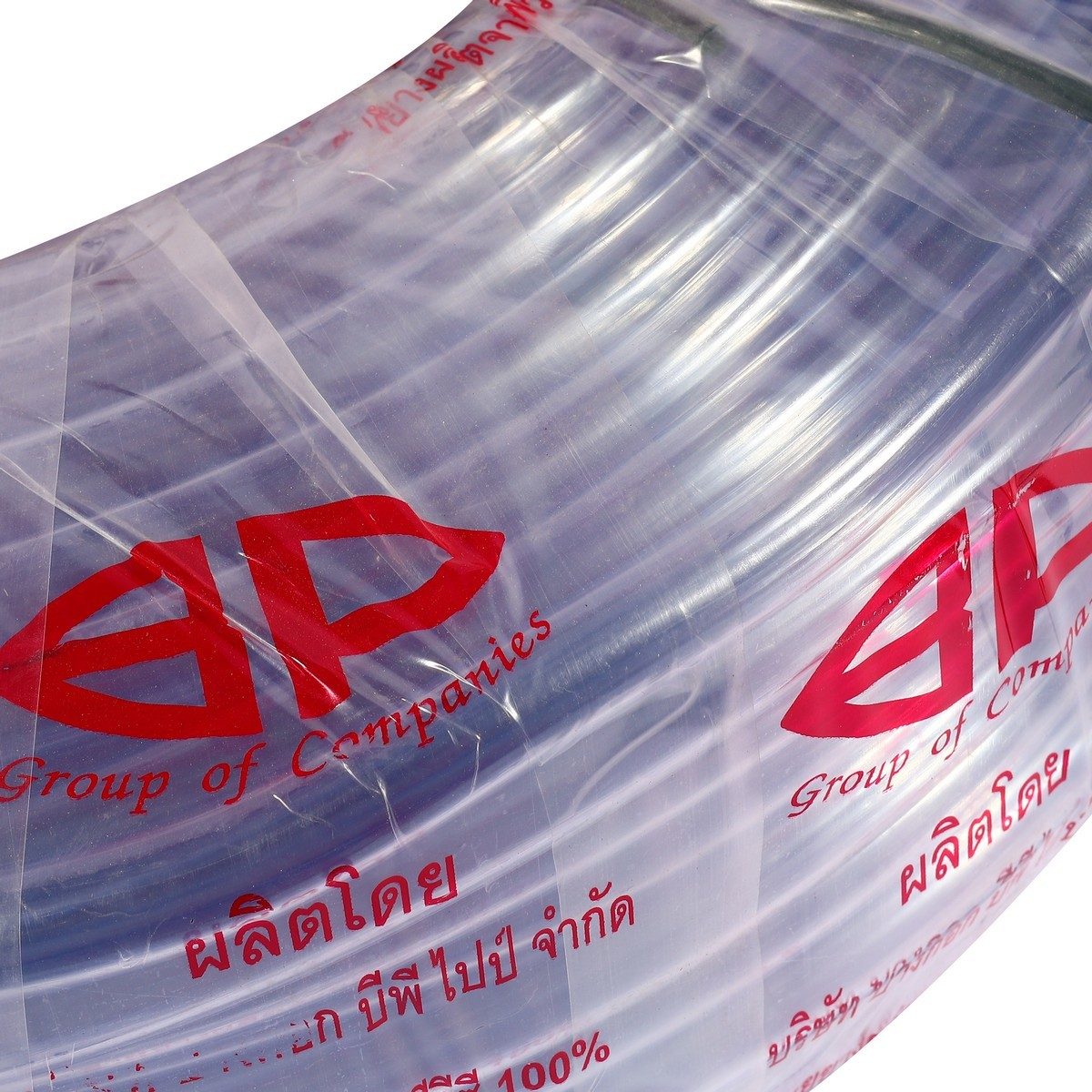 BP สายยางม้วนใส ขนาด 5/8 นิ้ว ยาว 100 เมตร หนัก 10 กก. ใช้สำหรับงานรดน้ำต้นไม้ และงานทำความสะอาดอเนกประสงค์ทั่วไป (บีพี)
