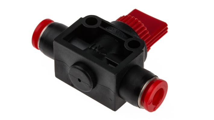 IMI Norgren Flow Controller Pneumatic Manual Control Valve Pneufit C Series, Push In 6 mm