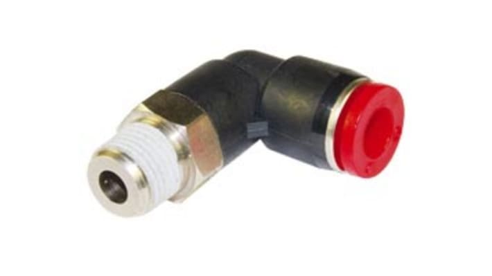 IMI Norgren, R 1/4 to Push In 12 mm, Threaded-to-Tube Connection Style