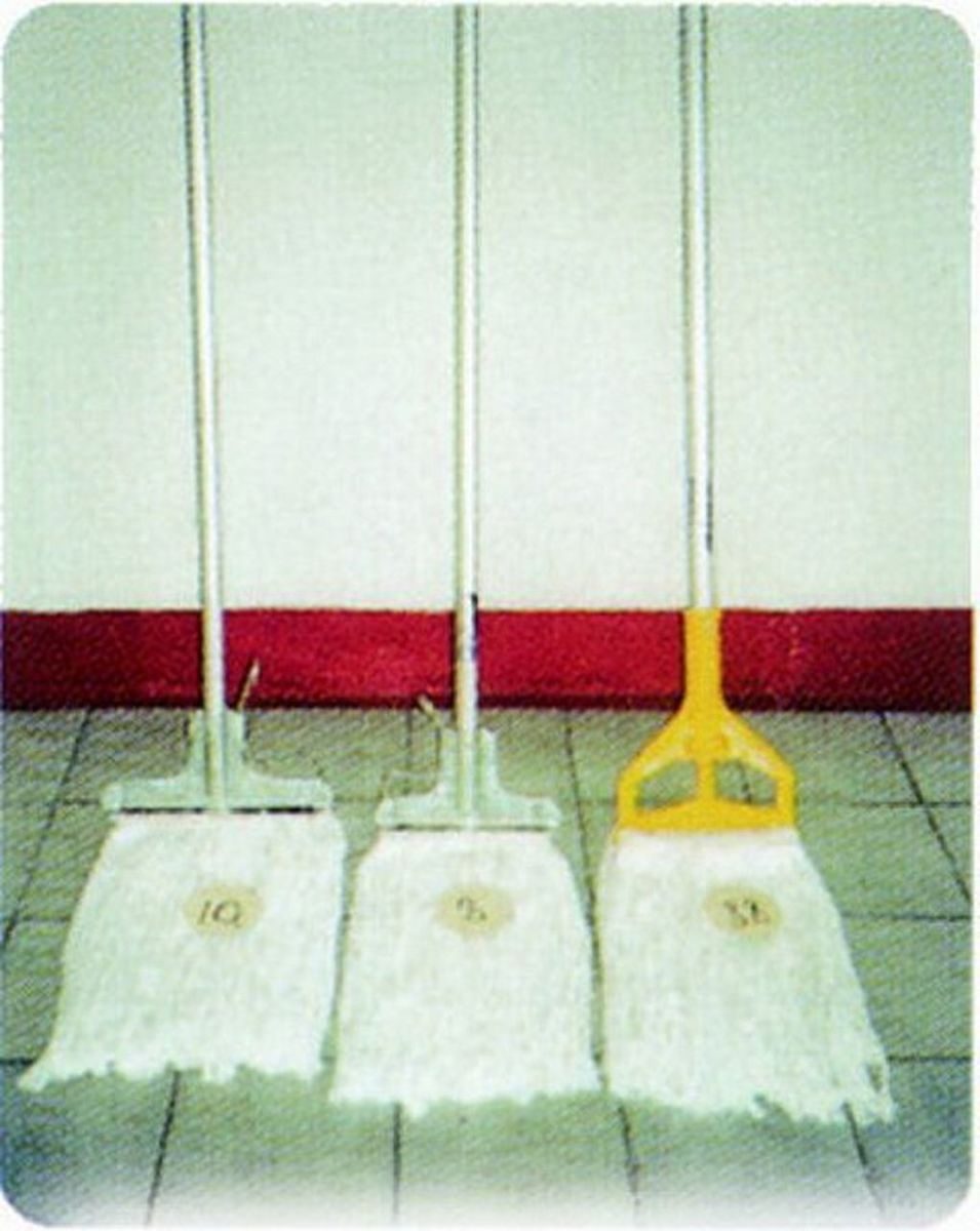 ม็อปเกลียวพลาสติก 8"(300กรัม)สีเหลือง