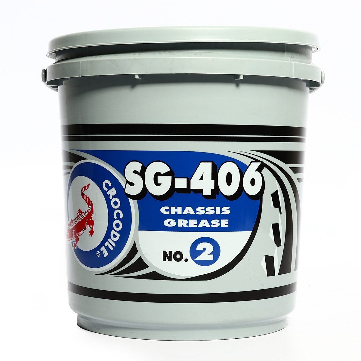 ตราจระเข้ จาระบีสีเขียว เบอร์ 2 ขนาด 5 กก. รุ่น SG-406 ช่วยหล่อลื่น และป้องกันการเสียดทานของโลหะ มีสารเคมีป้องกันการเสื่อมคุณภาพ