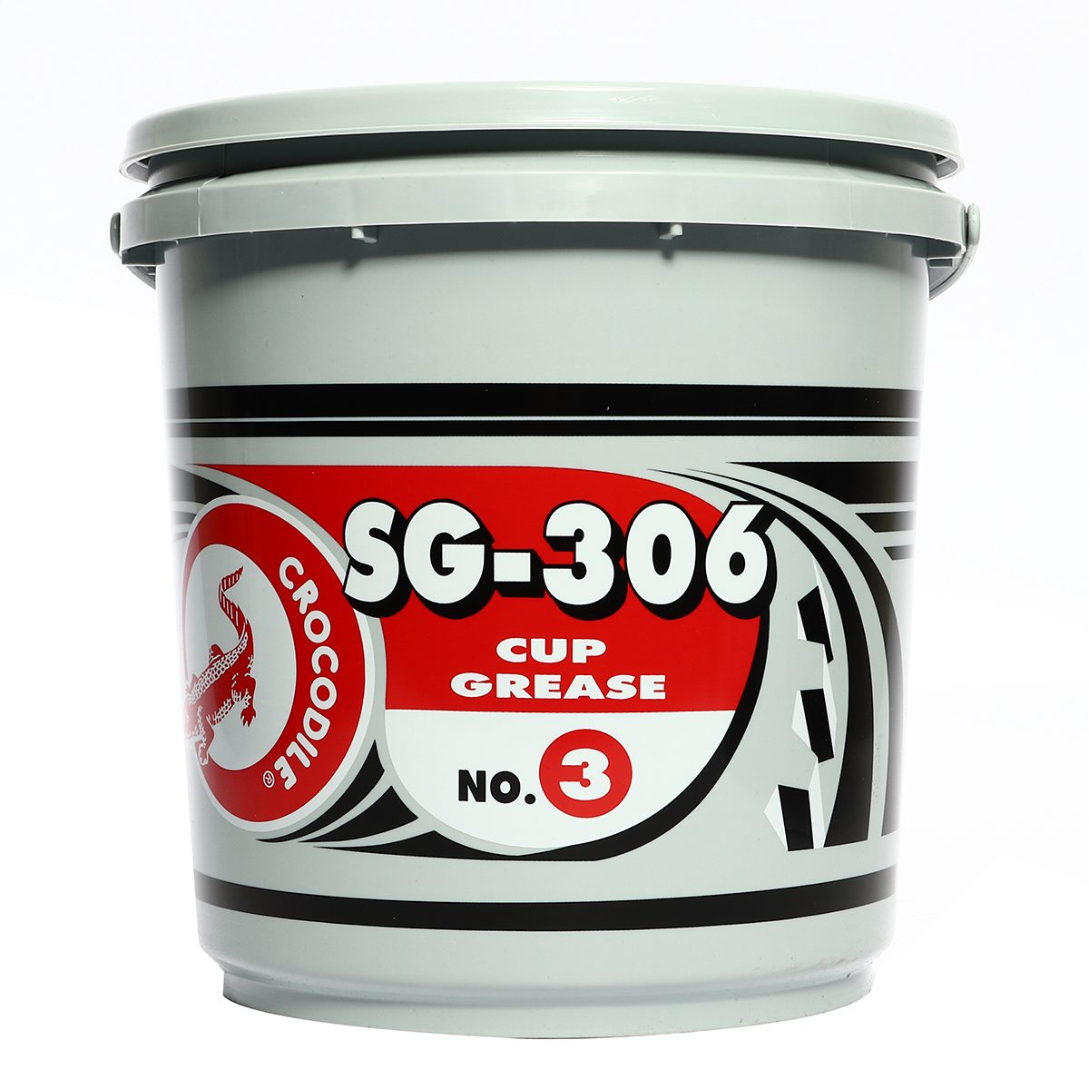 ตราจระเข้ จาระบีสีแดง เบอร์ 3 ขนาด 5 กก. รุ่น SG-306 ช่วยหล่อลื่น และป้องกันการเสียดทานของโลหะ มีสารเคมีป้องกันการเสื่อมคุณภาพ