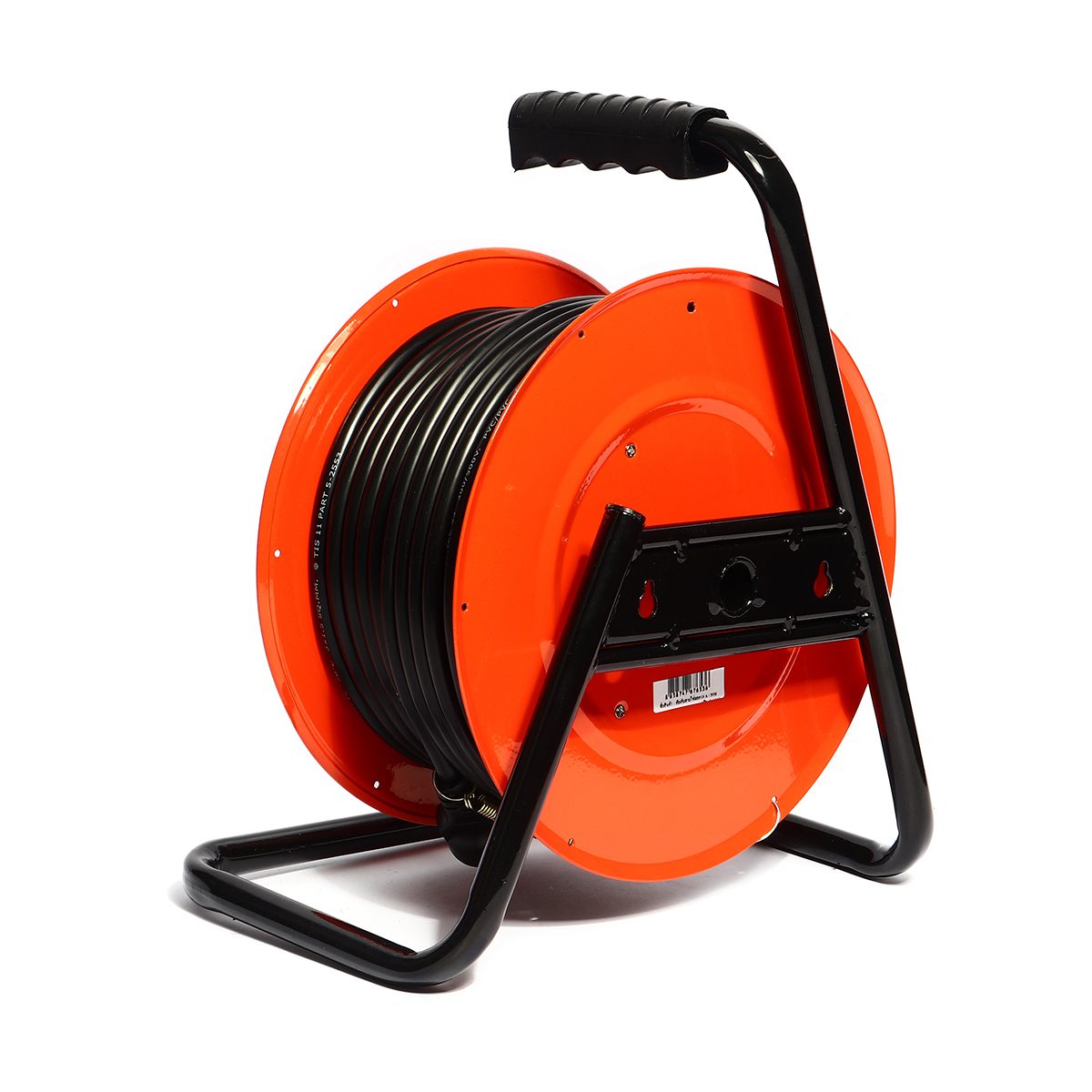 ล้อเก็บสายไฟ มาตรฐาน มอก. CHAMP รุ่น CHD41 Series สายไฟ VCT3X1.5 Sqmm ยาว 30 เมตร รองรับไฟได้ 16 แอมป์ (3,500 วัตต์) เต้าเสียบ 4 ช่อง 1 สวิต