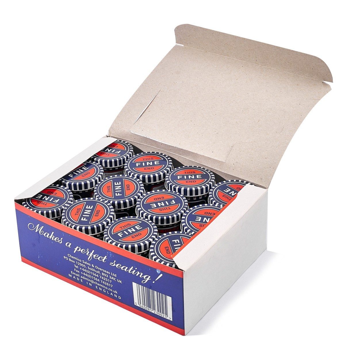 CHEMICO กากเพชร บดวาล์ว 110 กรัม เป็นผงผสมในน้ำมัน ชนิดหยาบ 80 Grit และ ชนิดละเอียด 220 Grit ในกระป๋องเดียวกัน (1 กล่อง บรรจุ 12 ชิ้น) (เชอร