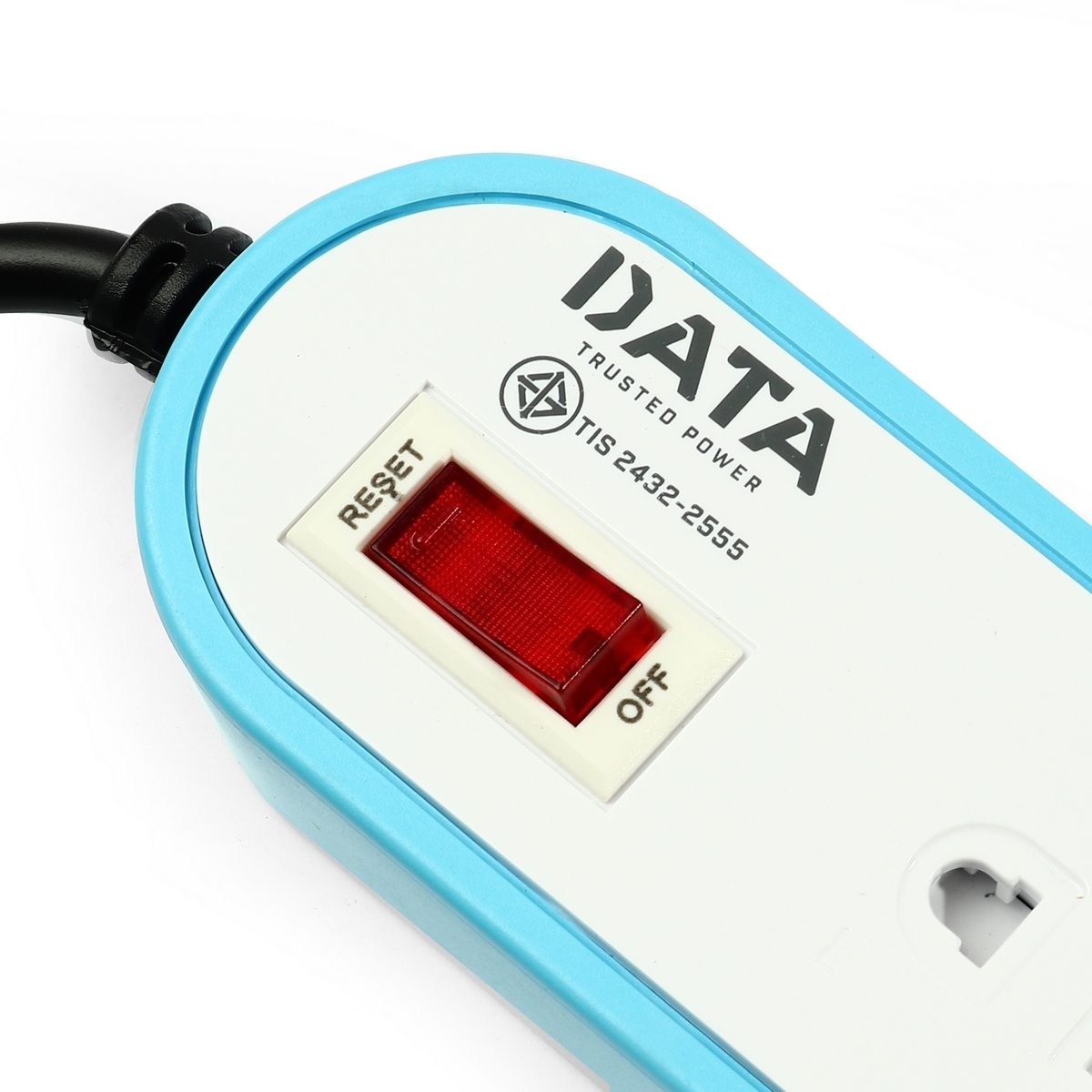 DATA ปลั๊กไฟ 3 ช่อง 1 สวิตซ์ ยาว 5 เมตร 10 แอมป์ 2300 วัตต์ รุ่น AP3146 สายไฟ VCT 3x0.75 sq.mm (ดาต้า)