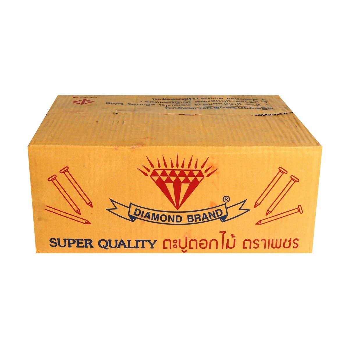 ตราเพชร ตะปูตอกไม้ ขนาด 4X7 นิ้ว เหมาะสำหรับงานไม้ งานก่อสร้าง และงานวิศวกรรม มีความเหนียว มีความแข็งแรง ทนทาน (บรรจุ 18 กิโลกรัม/ลัง) (DIAM