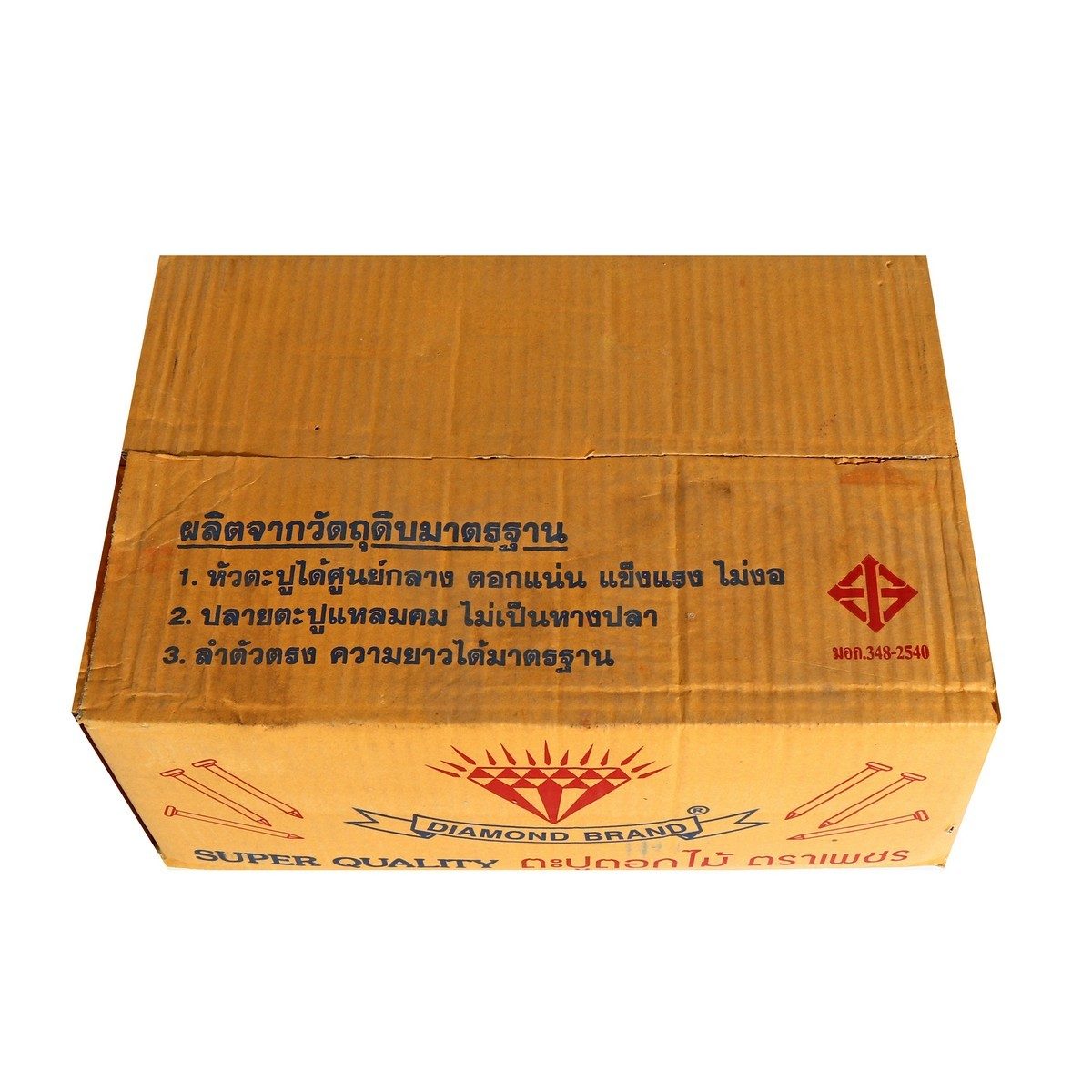 ตราเพชร ตะปูตอกไม้ ขนาด 4X7 นิ้ว เหมาะสำหรับงานไม้ งานก่อสร้าง และงานวิศวกรรม มีความเหนียว มีความแข็งแรง ทนทาน (บรรจุ 18 กิโลกรัม/ลัง) (DIAM
