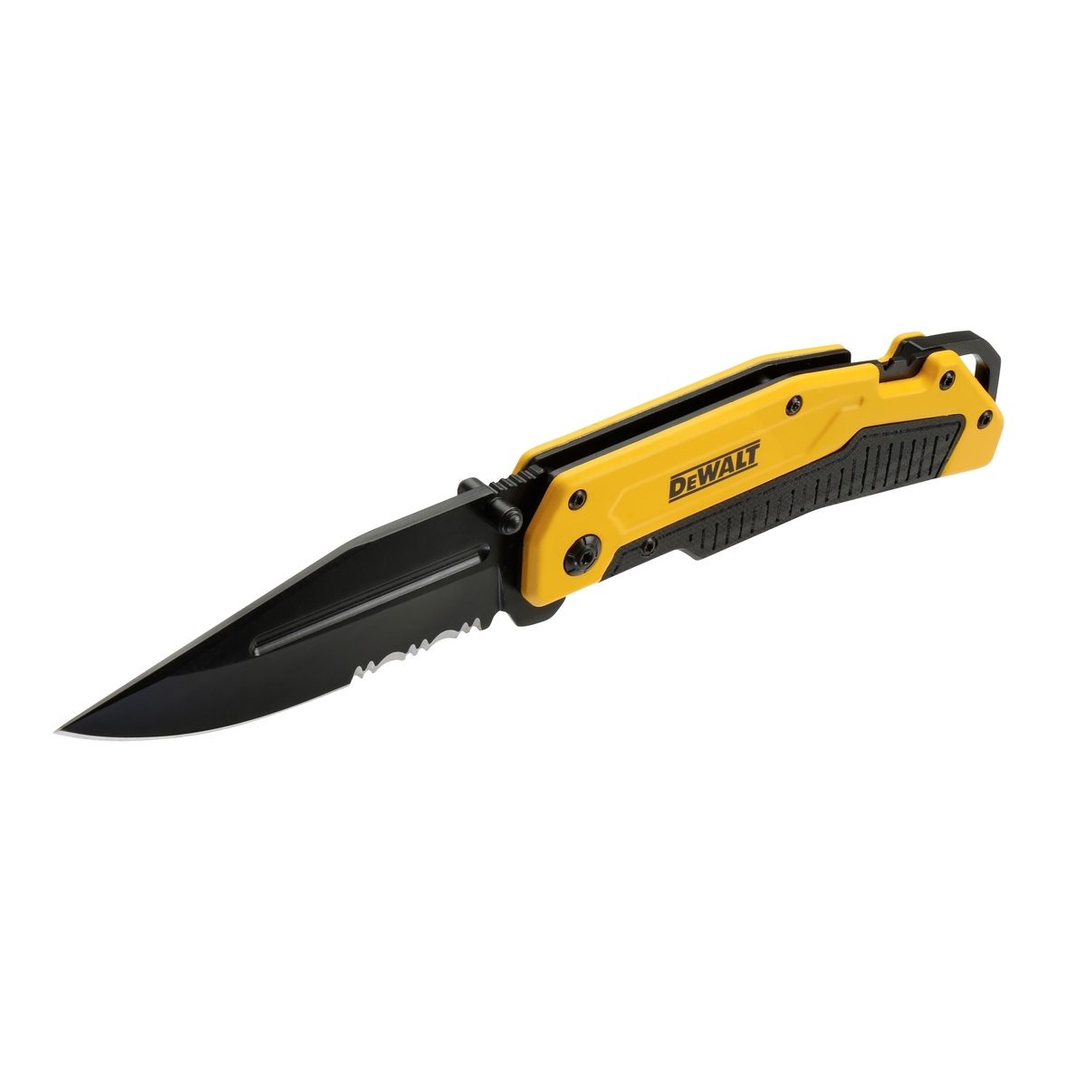 DEWALT มีดพกพรีเมี่ยม รุ่น DWHT0-10313 ใบมีดยาว 82 มม. แหลมคม อยู่ได้นาน ปลายด้ามจับมีร่องสำหรับใช้ปลอกสายไฟ (ดีวอลท์)
