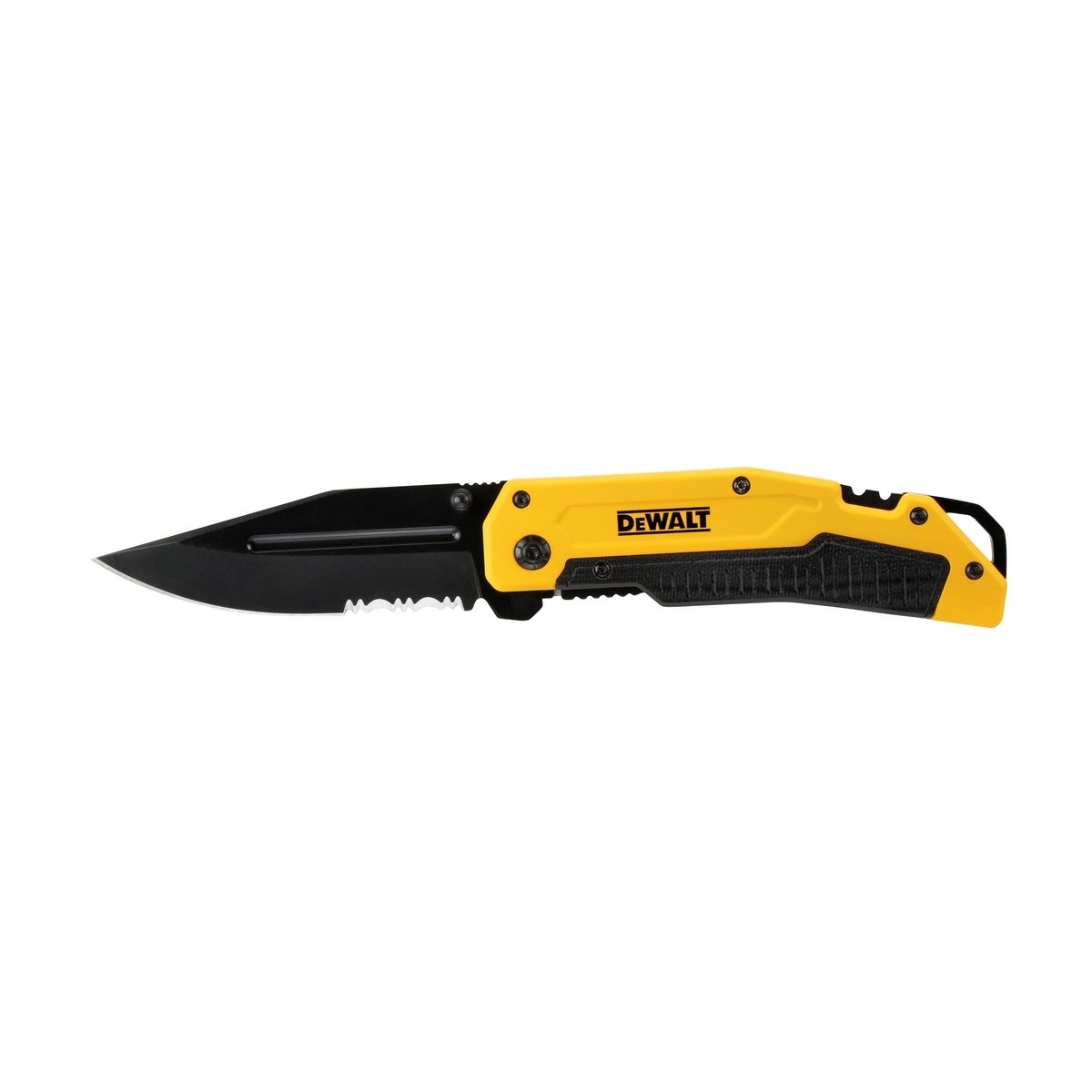 DEWALT มีดพกพรีเมี่ยม รุ่น DWHT0-10313 ใบมีดยาว 82 มม. แหลมคม อยู่ได้นาน ปลายด้ามจับมีร่องสำหรับใช้ปลอกสายไฟ (ดีวอลท์)