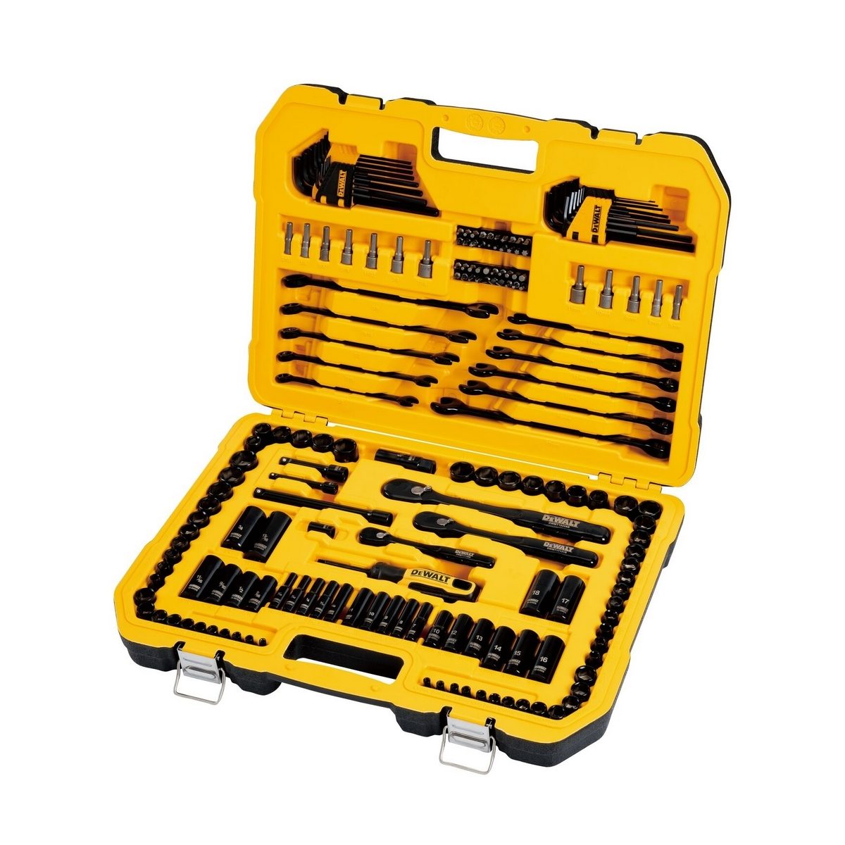 DEWALT ชุดเซ็ท Mechanical Tools Black Chrome 184 ชิ้น รุ่น DWMT45184-1 ช่วยให้งานขันทำได้ง่ายและขันได้แน่นขึ้น (ดีวอลท์)