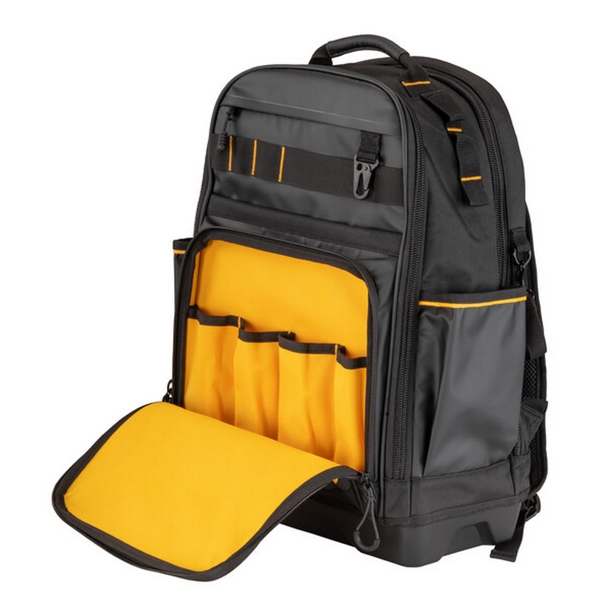 DEWALT กระเป๋าสะพายบ่า Pro Backpack รุ่น DWST60102-1 มีช่องใส่เครื่องมือ 46 ช่อง ผลิตจากผ้า 1680 Denier (ดีวอลท์)