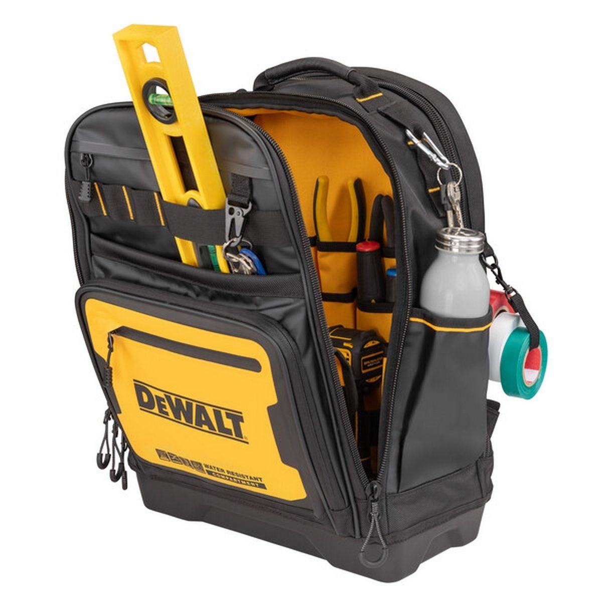 DEWALT กระเป๋าสะพายบ่า Pro Backpack รุ่น DWST60102-1 มีช่องใส่เครื่องมือ 46 ช่อง ผลิตจากผ้า 1680 Denier (ดีวอลท์)