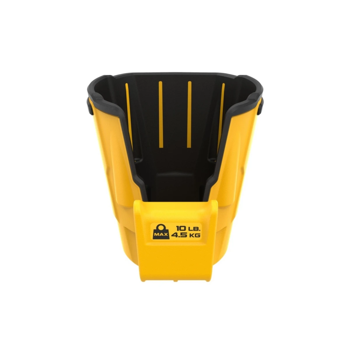 DEWALT ถ้วยใส่ Power Tool แบบแขวน รุ่น DWST82823 รับน้ำหนักได้ 10 ปอนด์ ระบบล็อคที่ยึดตะขอเข้ากับราง (ดีวอลท์)