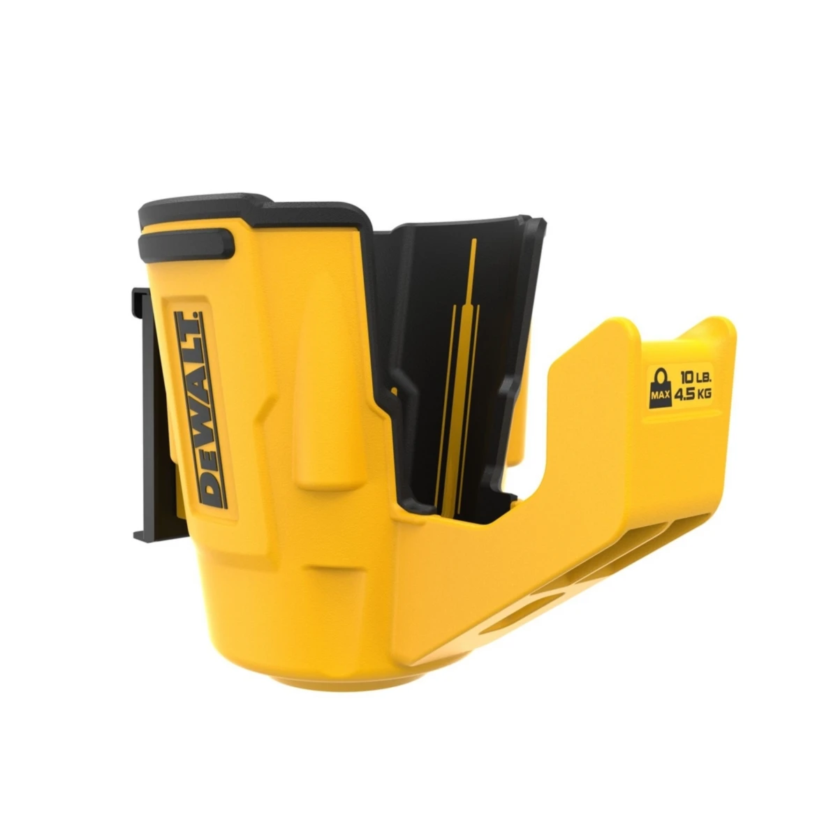 DEWALT ถ้วยใส่ Power Tool แบบแขวน รุ่น DWST82823 รับน้ำหนักได้ 10 ปอนด์ ระบบล็อคที่ยึดตะขอเข้ากับราง (ดีวอลท์)