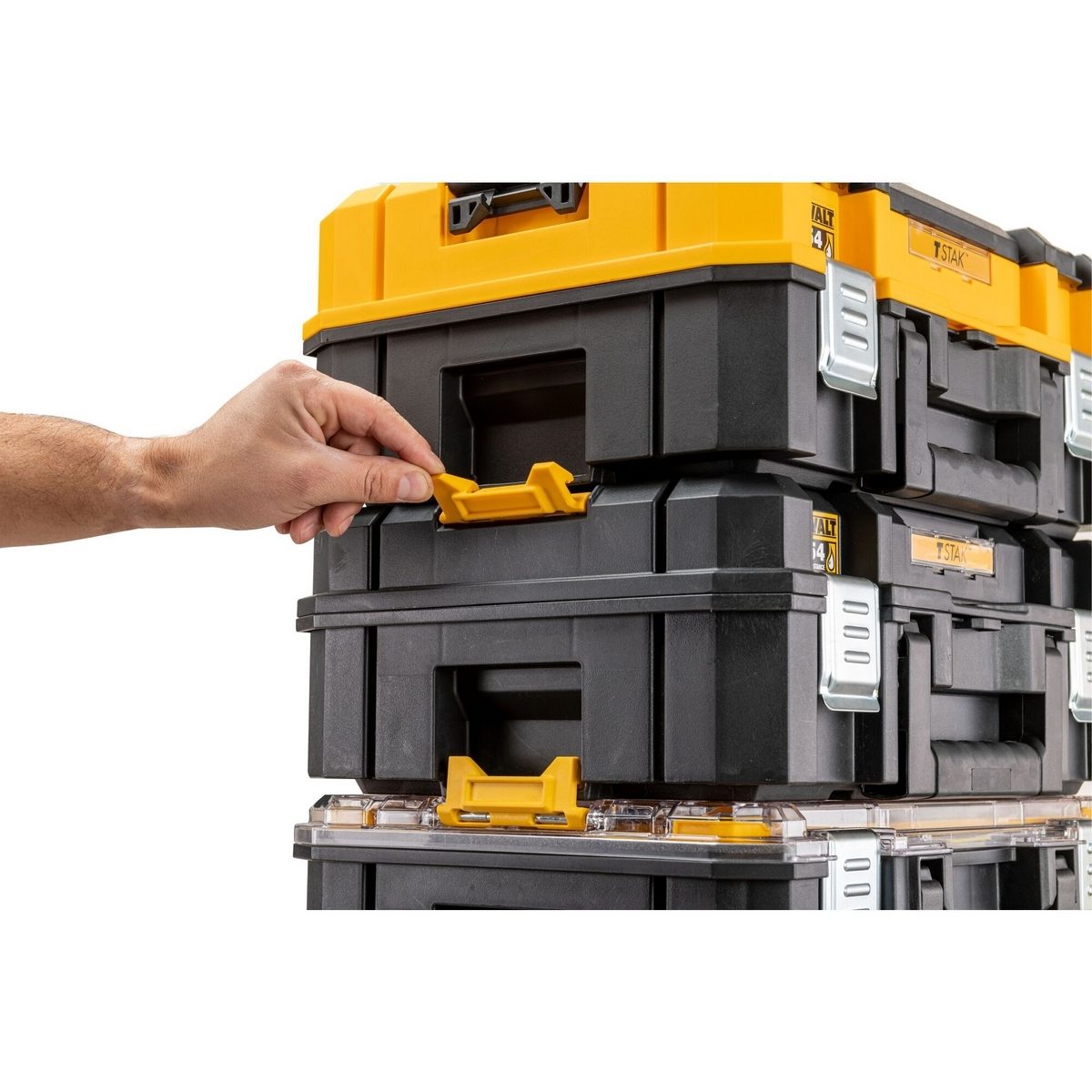 DEWALT กล่อง TSTAK ที่จับยาว 11 ลิตร รุ่น DWST83344-1 ขอบยางกันละอองน้ำและฝุ่น มาตรฐาน IP54 (ดีวอลท์)