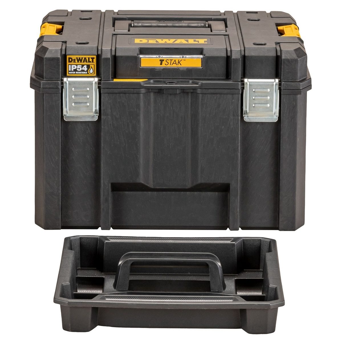 DEWALT ชุดกล่องเครื่องมือ TSTAK รุ่น DWST83346-1 ป้องกันน้ำและฝุ่นตามมาตรฐาน IP54 ทนทานสูง หนา 2.5 มม. (ดีวอลท์)