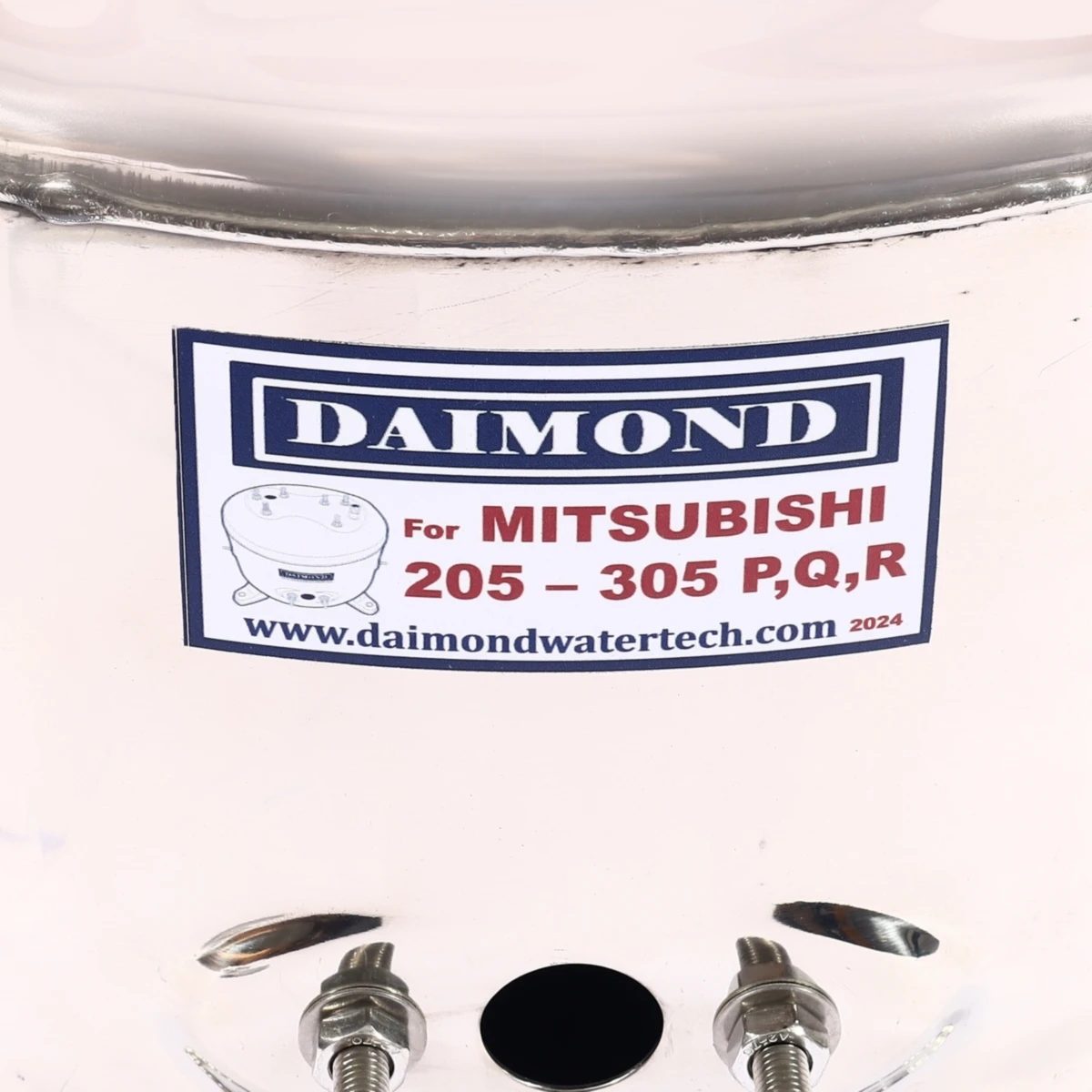 DAIMOND ถังปั๊มน้ำสแตนเลส 15 นิ้ว รุ่น 205-305P,Q,R ใช้กับปั๊มน้ำอัตโนมัติ MITSUBISHI รุ่น WP 205-305 P,Q,Q2,Q3,Q5,QS,R (ไดมอนด์)