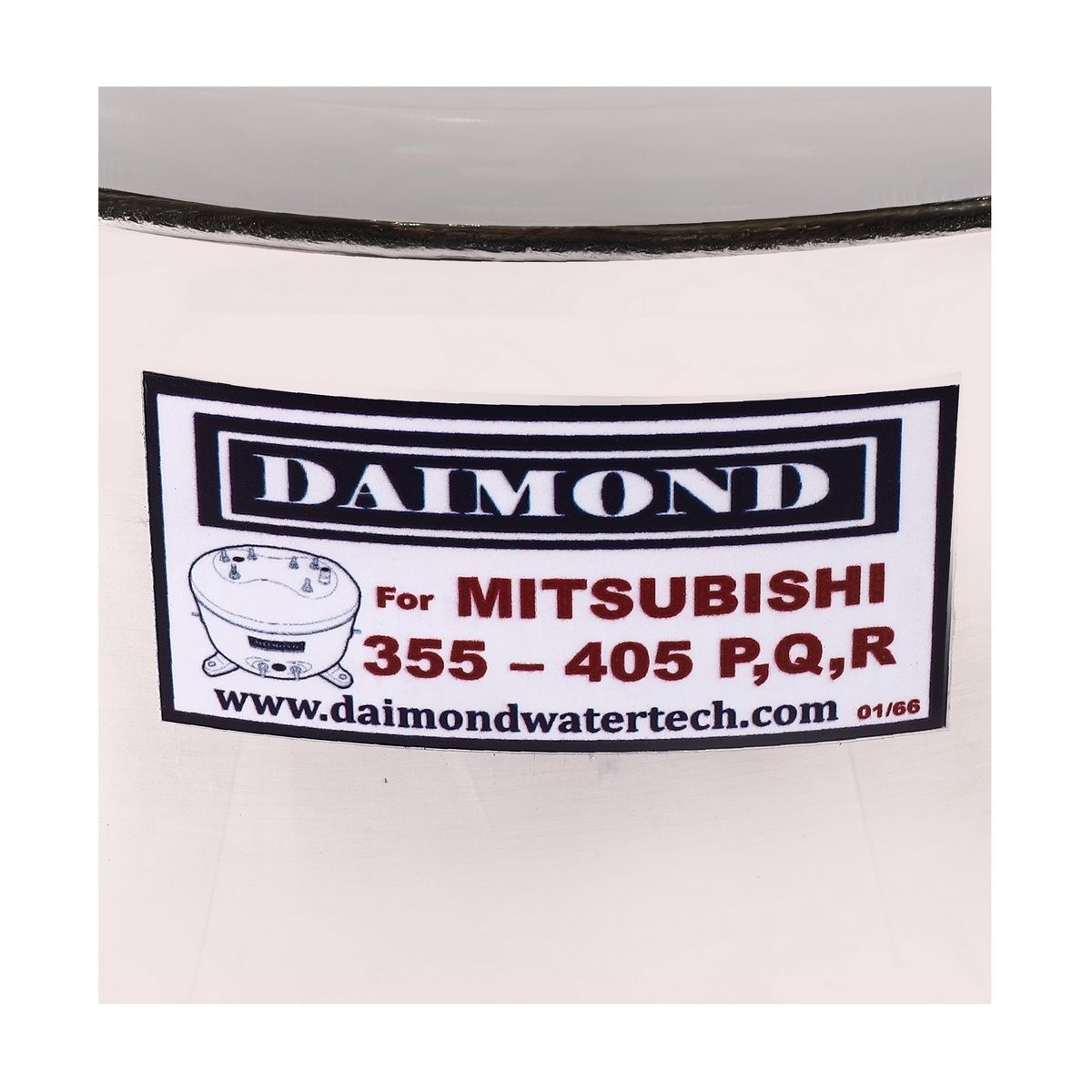 DAIMOND ถังปั๊มน้ำสแตนเลส 15 นิ้ว รุ่น 355-405P,Q,R ใช้กับปั๊มน้ำอัตโนมัติ MITSUBISHI รุ่น WP 355-405 P,Q,Q2,Q3,Q5,QS,R (ไดมอนด์)