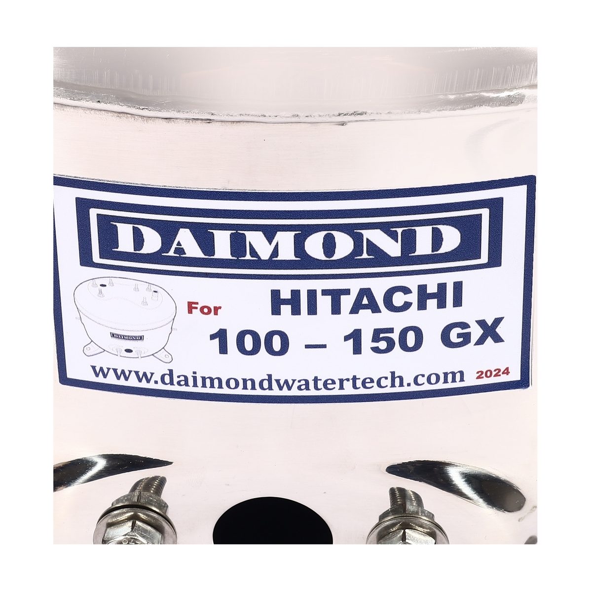 DAIMOND ถังปั๊มน้ำสแตนเลส 12 นิ้ว รุ่น 100-150 GX ใช้กับปั๊มน้ำอัตโนมัติ HITACHI รุ่น WT-P 100-150 GX,GX2,GP,XS, XX (ไดมอนด์)