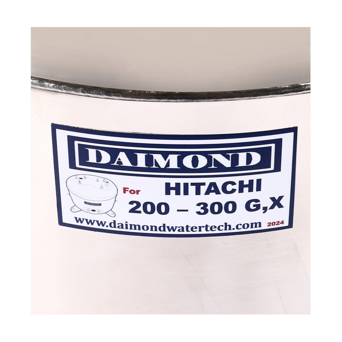 DAIMOND ถังปั๊มน้ำสแตนเลส 12 นิ้ว รุ่น 200-300 GX ใช้กับปั๊มน้ำอัตโนมัติ HITACHI รุ่น WT-P 200-300 GX,GX2,GP,XS, XX (ไดมอนด์)