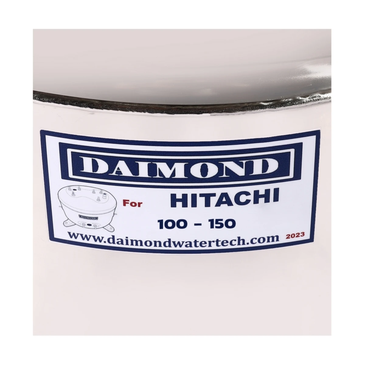 DAIMOND ถังปั๊มน้ำสแตนเลส 12 นิ้ว รุ่น 100-150 ใช้กับปั๊มน้ำอัตโนมัติ HITACHI รุ่น WT-P100-150 H, HS, EX, G, H, SS, V (ไดมอนด์)